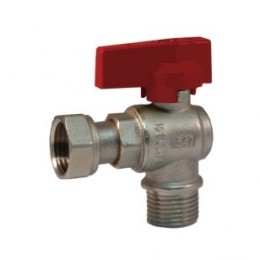 UTILITY TAP, MALE/FEMALE SWIVEL, 1/2" X 1/2", RED HANDLE